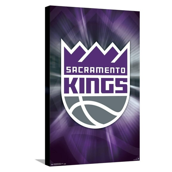 NBA Sacramento Kings - Logo 16 Canvas Wall Poster, 14.725" x 22.375"