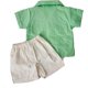 thumbnail image 3 of Guayabera para Bebé Pañalero con Short, Conjunto Mexicano de 2 Piezas para Niño, Guayabera Infantil de Manga Corta, 3 of 4