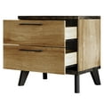 thumbnail image 4 of Home Design Emersyn 2 Drawer Nightstand with Spacious Storage and Natural Woodgrain, Natural Oak, Easy Assembly, 4 of 7