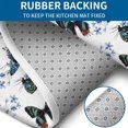 thumbnail image 4 of White Butterfly Blue Flower Pattern Bathroom Rugs Sets 3 Piece,Toilet Cover Set,Absorbent Non Slip Bathroom Mats Sets with U-Shaped Contour Rug Toilet Rug Set, 4 of 5