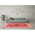 thumbnail image 3 of Ahgly Company Indoor Round Oriental Red Traditional Area Rugs, 7' Round, 3 of 4