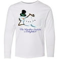 thumbnail image 3 of Inktastic Sassy Snowman The Weather Outside is Delightful Long Sleeve Youth T-Shirt, 3 of 5