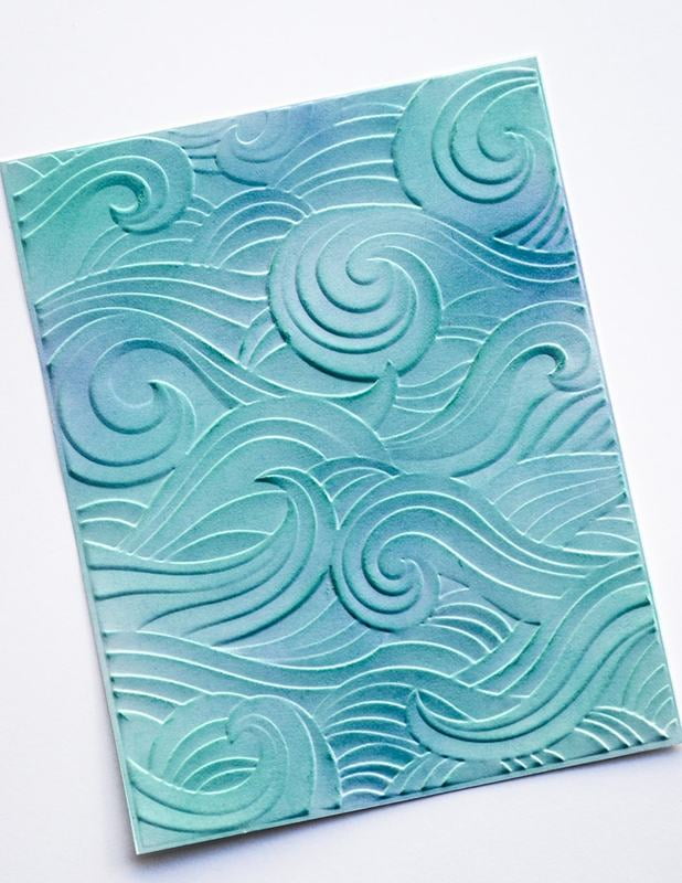 Waves 3D Embossing Folder - Memory Box