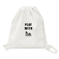 thumbnail image 1 of Roller Coaster Game Art Deco Fashion Backpack Canvas Drawstring Reusable Mesh Shopping Bag, 1 of 5