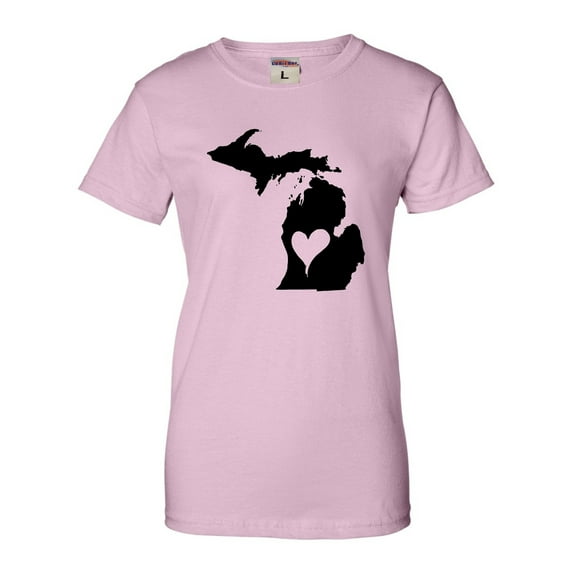 Womens I Love Michigan I Heart Michigan T-Shirt