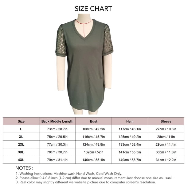 Camisa De Manga Corta De Encaje,Camiseta Informal Suelta De Encaje con Cuello En V para Mujer Blusa Top De Manga Corta De Encaje Confiabilidad Excepcional
