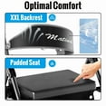 thumbnail image 5 of Matinal Foldable Rollator Walkers with Seat for Seniors, 350 lb Capacity, 8'' Big Wheels, 6-Position Height, Premium Hybrid Rolling Walker - Aluminum and Carbon Steel (black), 5 of 7