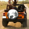thumbnail image 3 of KAKALAD Woods Forests Bear 07 Spare Tire Cover Universal Car Vehicle Tools For Rv SUV Truck Camper Travel Trailer Accessories Buckle 14” Inch, 3 of 6