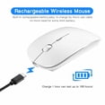 thumbnail image 3 of Souris Sans Fil Rechargeable Bluetooth pour Ordinateur Portable Souris Bluetooth Sans Fil pour MacBook pro Air Ordinateur Portable MacBook Mac Windows, 3 of 6
