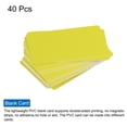 thumbnail image 3 of Uxcell Blank Cards, 15 Mil Graphic Quality Yellow Plastic Cards for Photo ID Badge Printer, 40 Pack, 3 of 5