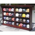 32 Pocket Pro Mini Football Helmet Display Case Holders Rack w