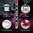 thumbnail image 3 of 12PCS Motorcycle LED Light Kits Colorful Motorcycle LED Light APP Control Light Strips IP65 Waterproof Brightness Adjustment BT 5.0 Connection Synchronized with, 3 of 7