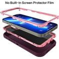 thumbnail image 5 of Entronix Heavy Duty Case Designed for iPhone 14 Shockproof Triple Layer Rugged Case (Purple), 5 of 7