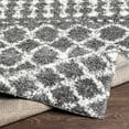 thumbnail image 4 of Deluxe Shag Charcoal 2' x 3' Global Rectangle Area Rug, 4 of 6