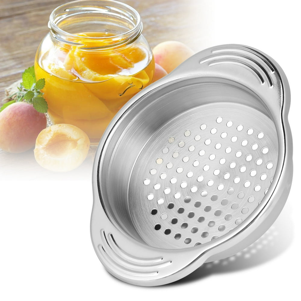 FAGINEY 1Pc Stainless Steel Canned Food Drainer Strainer Tuna Can Oil