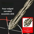 thumbnail image 4 of New Four-Flute Sawtooth Eccentric Drill Bit, Cozy Hoome Drill Bits, Four-Edged Serrated Eccentric Drill, Titanium-Coated Design Drill Bit, Efficient Drill and Tap Set, 4 of 7