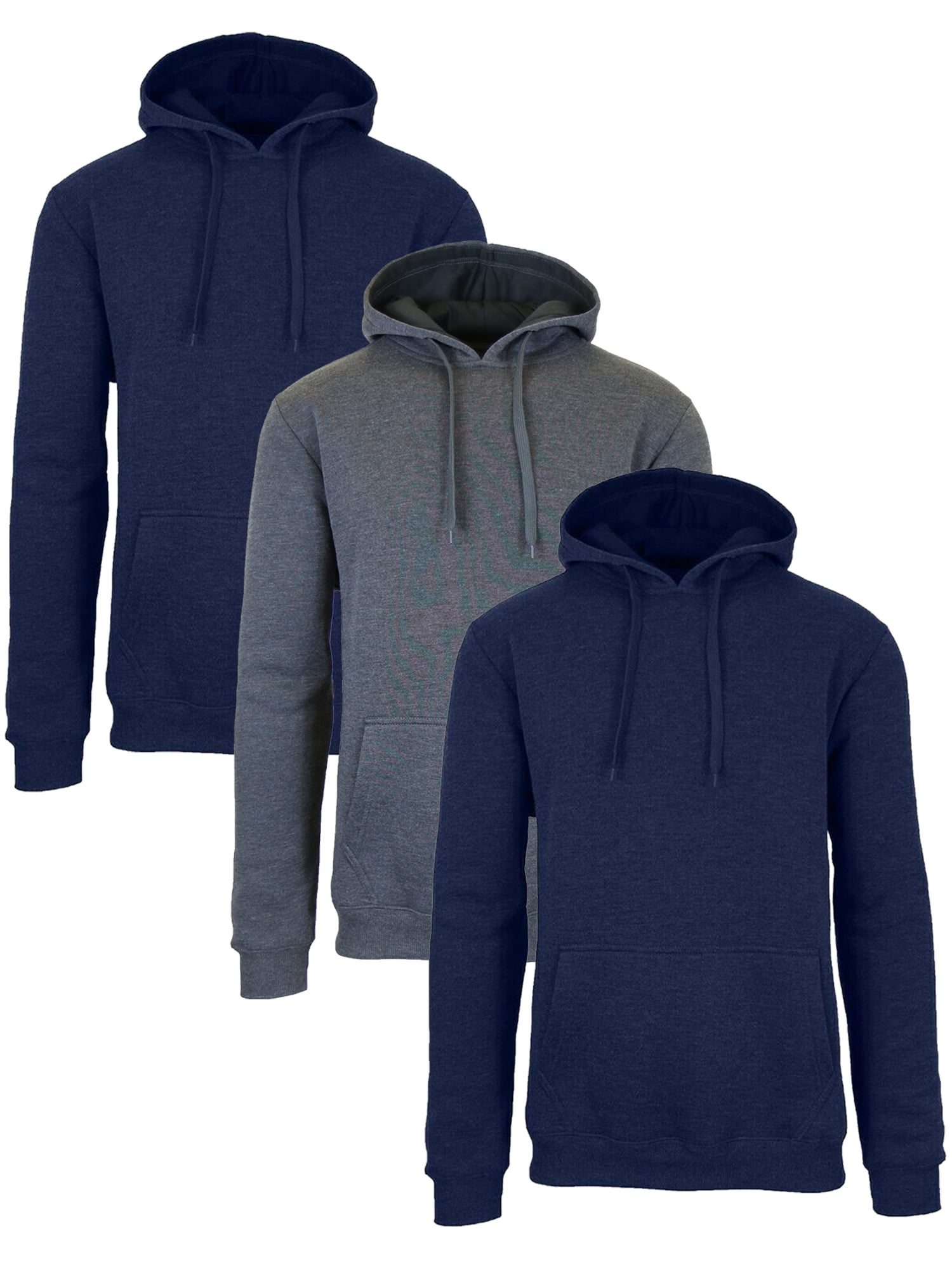 GBH Men's FleeceLined Pullover Hoodie Sweatshirts (3Pack) Walmart