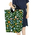 thumbnail image 4 of Yayeee Freestanding Laundry Hamper with Handle Collapsible Large Storage Basket for Clothes, Flourish Flowers Pattern, 4 of 7