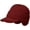 Wine, variant on Men's Winter Visor Beanie Hat with Earflaps Knit Baseball Cap with Brim Ski Hat Warm Fleece Lined Hunting Hat