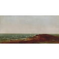 thumbnail image 2 of John Frederick Kensett 24x14 Black Ornate Framed Double Matted Museum Art Print Titled: The Sea (1872), 2 of 5