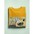 thumbnail image 3 of Retro Futuristic Collage Sweatshirt Women -Image by Shutterstock, Female 3X-Large, 3 of 4