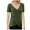 Green, variant on Tops for Teens Summer Tops for Women Casual Women V-Neck Fashion Asymmetric T-Shirt Blouse Tops Solid Color Womens Casual Tank Tops