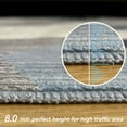 thumbnail image 3 of JV Home Runner Rug Arrow Blue 2'7" x 8' Hallway Soft Indoor Washable Rugs Anti Slip, 3 of 7
