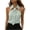 Green, variant on Women Sleeveless Halter Blouse Tie-Neck Slim Fit Off Shoulder Casual Shirt
