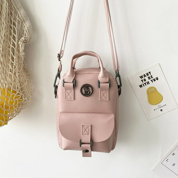 Mini Mochila pequeña de estilo coreano para niñas, Mochila pequeña multifuncional con espalda descubierta Fivean unisex