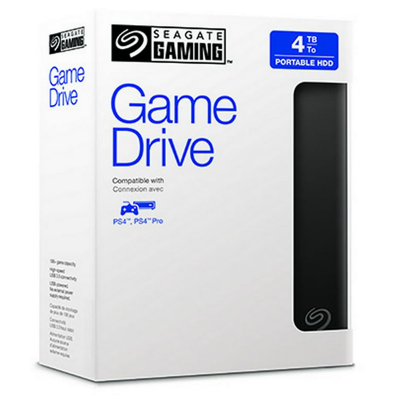 Seagate Game Drive for PlayStation 4TB External Hard Drive Portable-USB 3.0  (Black) 