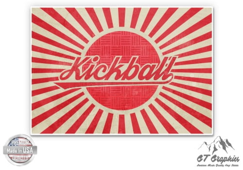 Kickball Sticker Set Kickball Retro - 3