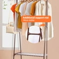 thumbnail image 4 of BAOKALER Durable Clothes Rack Clothing Storage, Brown, 4 of 9