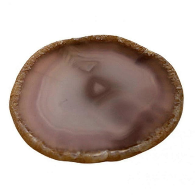 Creative Cup Mat Stone Natural Agate Sliced Coaster Compact Round Cup Mat Sliced for Living Room