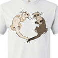 thumbnail image 4 of Inktastic Cute Ferret Heart T-Shirt, 4 of 5