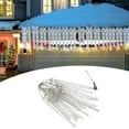 thumbnail image 1 of Luces navideñas colgantes de carámbanos, impermeables, luces resistentes para exteriores de 26,25 pies, 128 LED para patio, , jardín exterior, 1 of 8