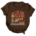 thumbnail image 6 of Brown Women's Short Sleeve T-shirt, Geller Cup Shirt Friends Tv Show Tee Football Trophy Graphic Tee Retro 1996 Geller Bowl Shirt Shirt Funny Thanksgiving Football Shirt,Women's Short sleeve T-sh, 6 of 6