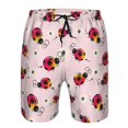 thumbnail image 3 of Logiee Ladybugs And Flower Print Mens Swim Trunks Quick Dry Board Shorts,Breathable Hawaii Beach Shorts Swimwear Bathing Suits-XX-Large, 3 of 6