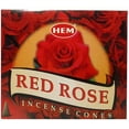 thumbnail image 2 of Red Rose Incense Cones And Cone Incense Burner Bundle Insence Insense Hem Incense, 2 of 5
