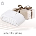 thumbnail image 3 of Threadmill Home Linen Cotton Blanket for King Size Bed, Criss Cross Jacquard, 104x92 inches, White, 3 of 10