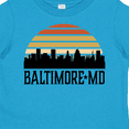 thumbnail image 4 of Inktastic Baltimore Maryland Skyline Sunset Boys or Girls Toddler T-Shirt, 4 of 5