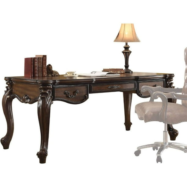 Acme Versailles Executive Desk, Cherry Oak