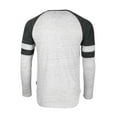 thumbnail image 3 of ZIMEGO Men’s Casual Color Block Long Sleeve Raglan Athletic Fashion Henley Shirt, 3 of 6