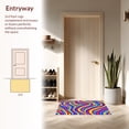thumbnail image 3 of ODIKA 5'x7' Machine Washable Non-Slip Area Rug, Prismatic Wave Composition with Interlaced Curves and Bright Color Layers High Traffic Rug with Pad, Pink, 396130, 3 of 8