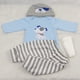 thumbnail image 2 of Mameluco + Pantalones + Sombrero + Calcetines para 22 - 23 Pulgadas Reborn Baby Girl Muñecas Sunnimix muñecas mameluco calcetines sombrero, 2 of 5