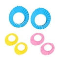 thumbnail image 2 of Happy Date 6Pcs Baby Safe Shampoo Shower Bathing Soft Shower Cap Hat Wash Hair Shield for Children Kids, 2 of 7