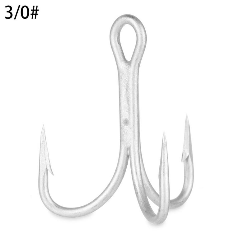 High Carbon Steel Round Bend Bend Bass Fishing Accessories Fishhooks Tackle VMC  Fishing Treble Hook Fishing Accessories 3/0# 