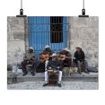 thumbnail image 2 of Print: Cuban Band Members Play On The Plaza De La Cathedral In Havana, 2 of 4
