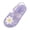Purple-14, variant on Toddler Girls Jelly Sandals Closed Toe Water Beach Summer Shoes Soft Rubber Sole Mary Jane Dress Shoes