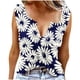 thumbnail image 2 of Fiudx Liquidación de Ahorros de Verano Camiseta Sin Mangas con Estampado de Flores y Plantas de Verano a La Moda para Mujer, Camiseta Informal, Camiseta Holgada, 2 of 5