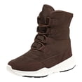 thumbnail image 1 of Botas de nieve de invierno para mujer, botas a media pantorrilla con forro de felpa cálido (40 ) marrón, 1 of 8